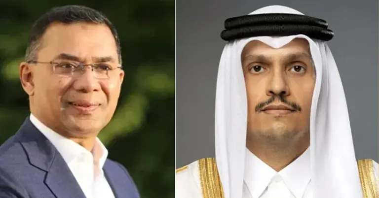 তারেক রহমান ও কাতারের প্রধানমন্ত্রী